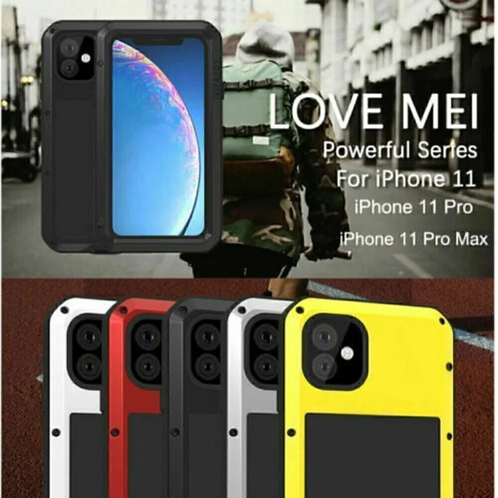 LOVE MEI Shockproof Metal Heavy Duty Case For Samsung Galaxy S20 FE S20 Ultra